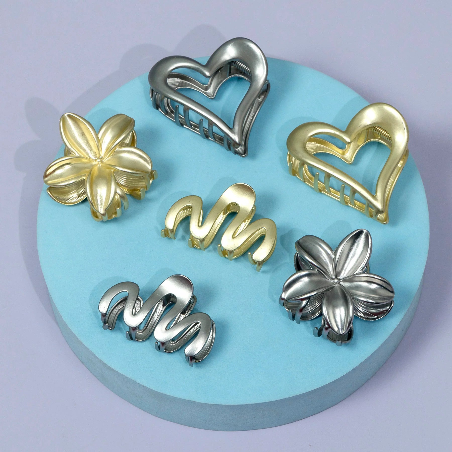 Metallic Mini Claw Clip