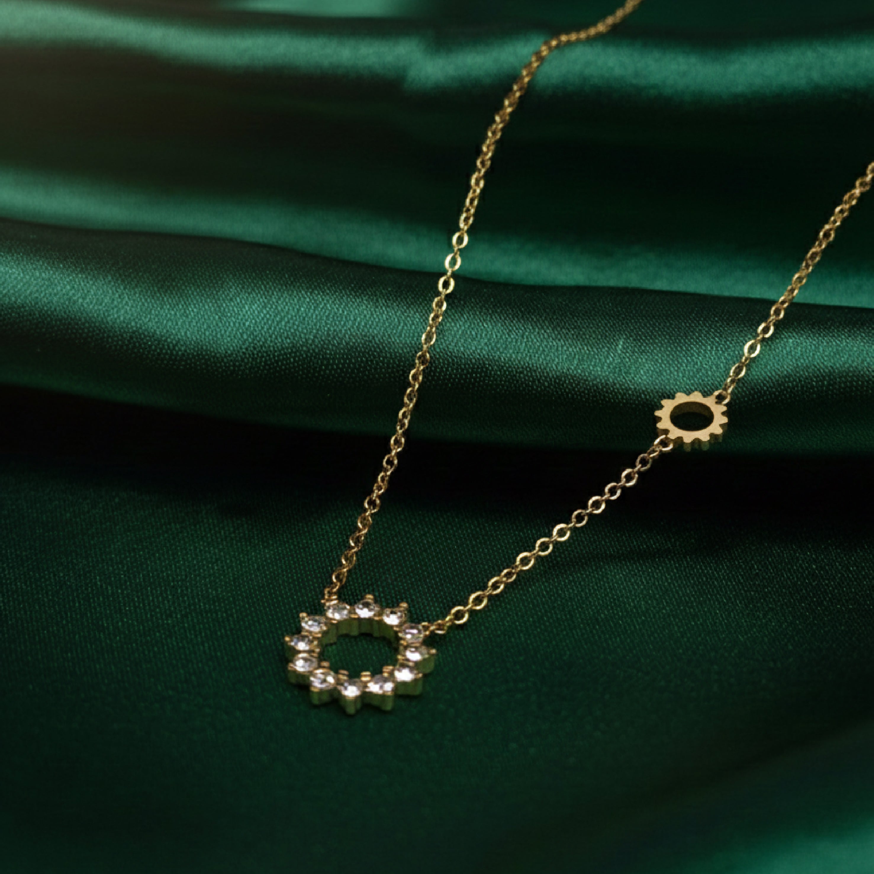 Sun Drop Diamond Necklace