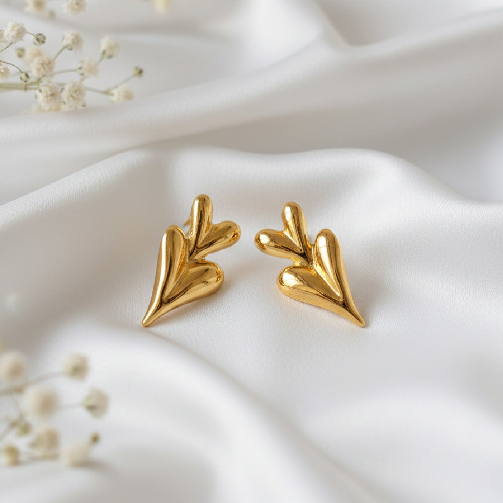 Double Heart Earring