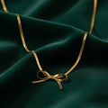 Soft Knot Bow Necklace