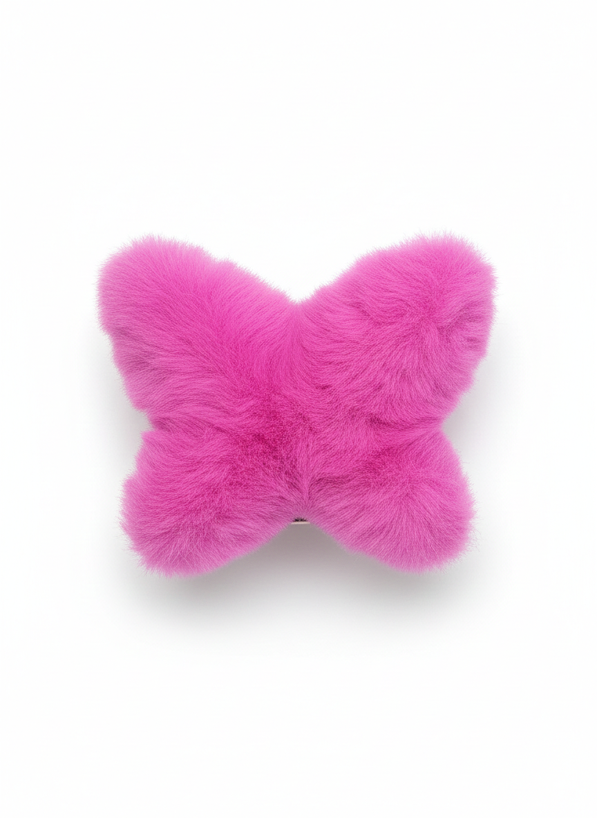 Korean Fur Hair Claw (Butterfly)